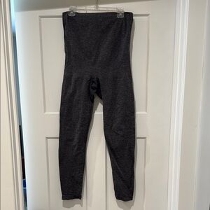 Gray High-Waisted Leggings